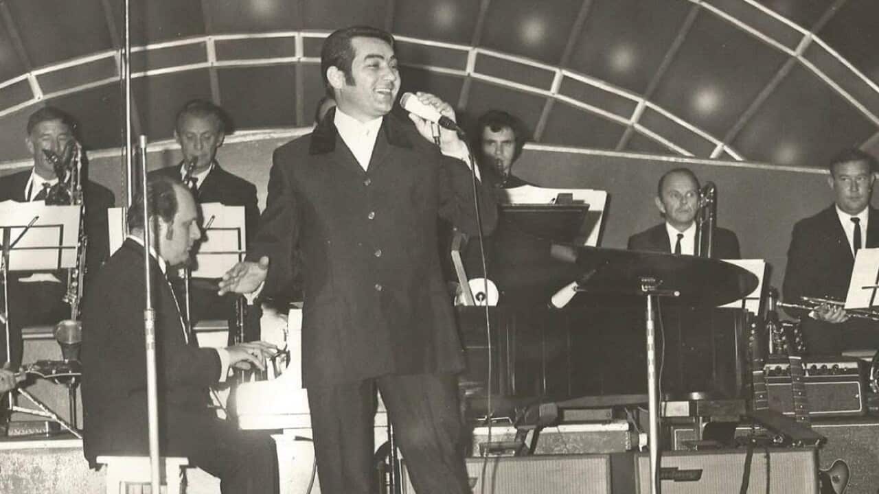 Peter Ciani in 1969 performing at “Trocadero”.