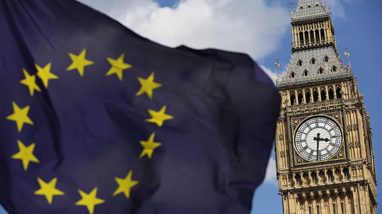 File photo dated 02/07/16 of a European Union flag in front of the Elizabeth Tower. 