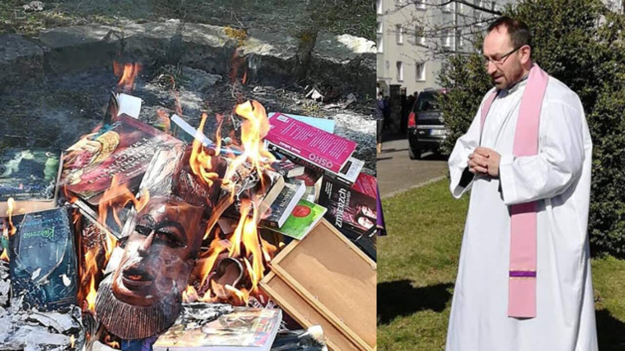 Catholic priests burn Harry Potter books in Poland SBS News