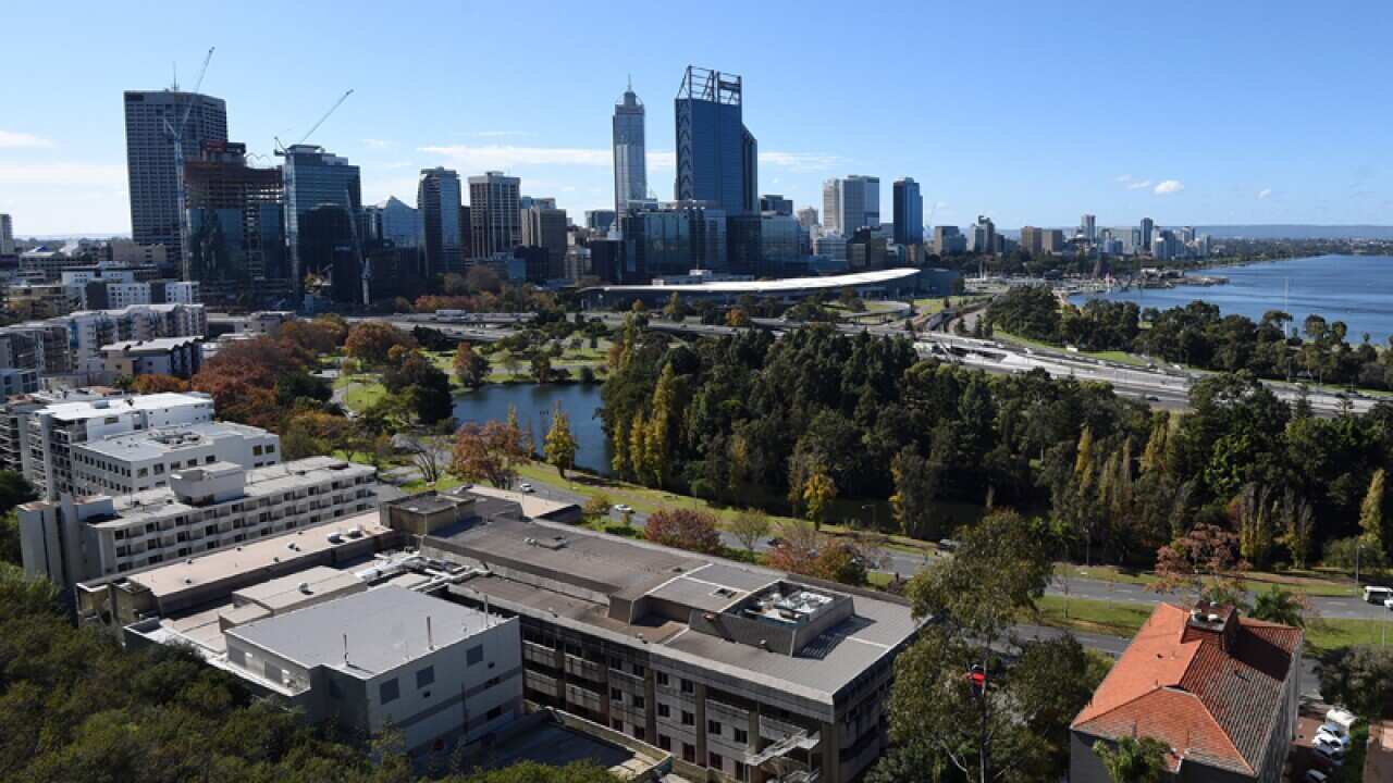 The Perth skyline