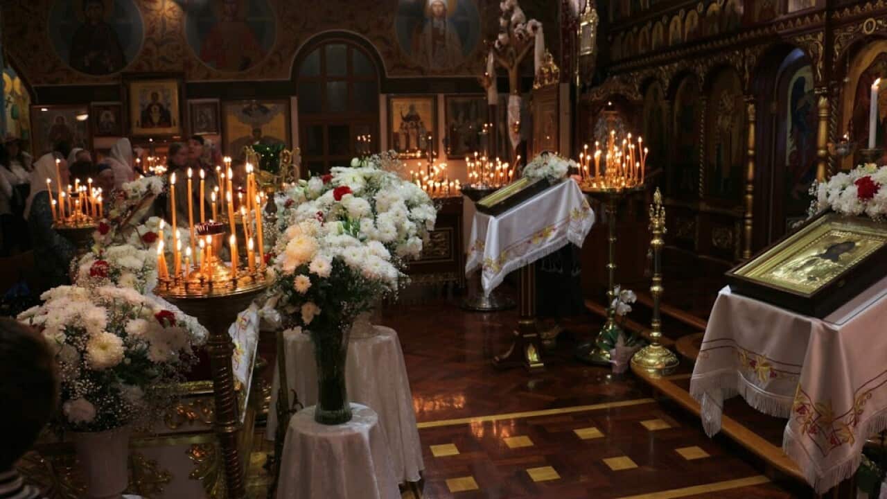 Before Easter at Our Lady's Dormition church in  Dandenong