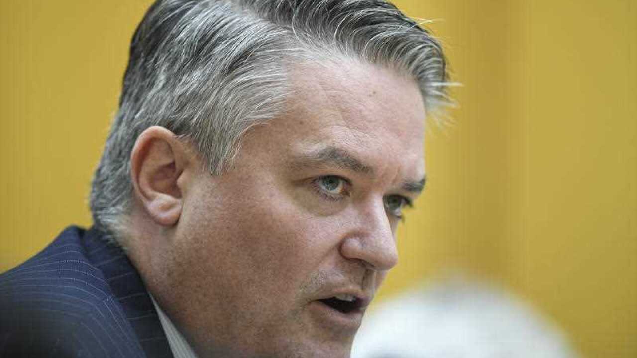 Finance Minister Mathias Cormann at Parliament House in Canberra