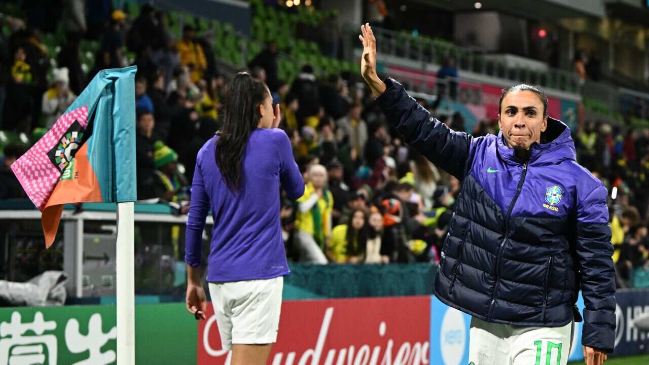 Legendary Brazilian football player Marta following nil all draw with Jamaica at the FIFA Women's World Cup 2023 in Melbourne