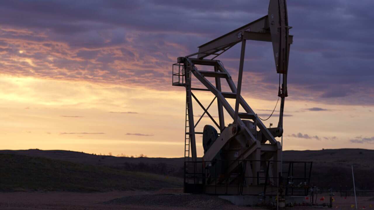 An oil well in Montana