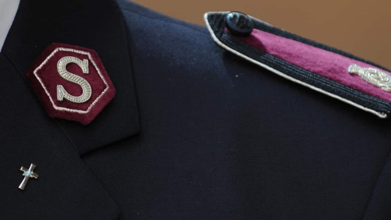 The badge of a Salvation Army Commissioner.