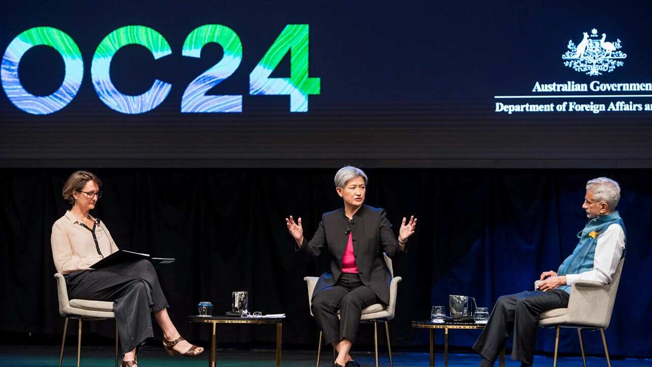 India: EAM Jaishankar with Australian Foreign Minister Senator Penny Wong for a morning discussion on Day 2 of the 7th Indian Ocean Conference