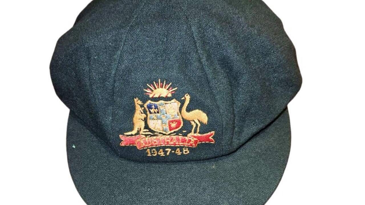 DONALD BRADMAN BAGGY GREEN AUCTION