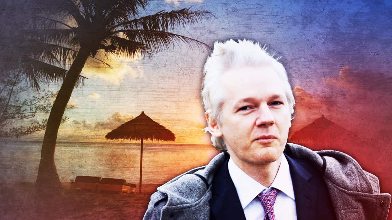 Why is Julian Assange headed to the little-known island of Saipan? Why is Julian Assange headed to the little-known island of Saipan?
