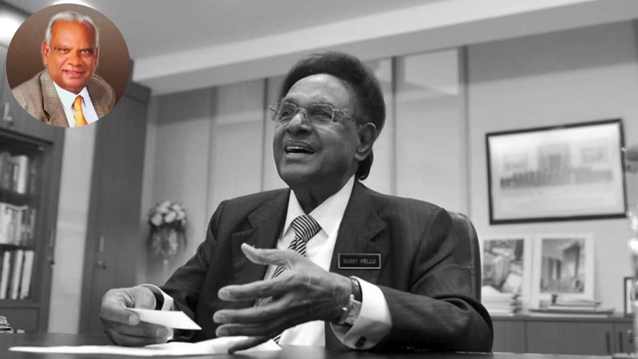 Tun Samy Vellu (8 May 1995 – 18 March 2008); inset: Sithambaram Nandan