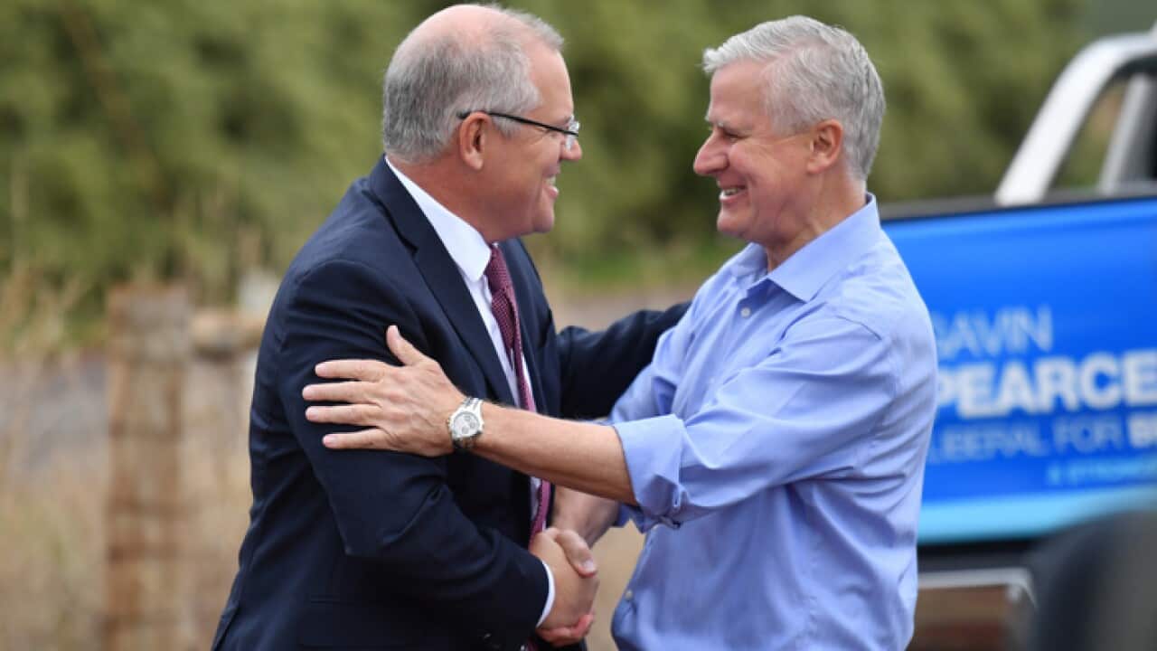 Prime Minister Scott Morrison and Deputy Prime Minister Michael McCormack campaigning in Tasmania