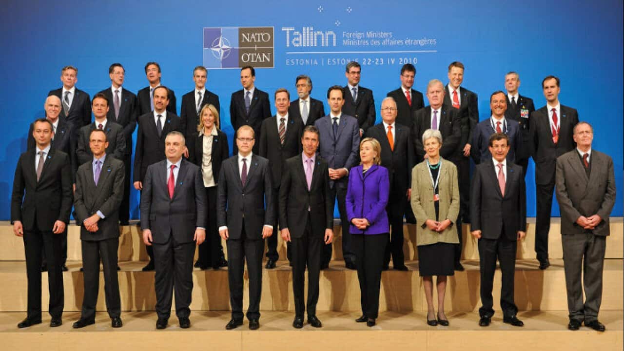 NATO meeting group picture