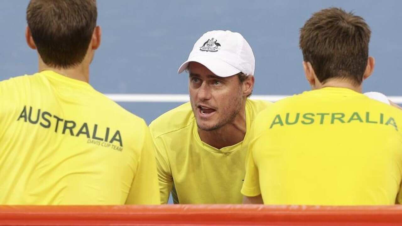 Australia's Davis Cup captain Lleyton Hewitt