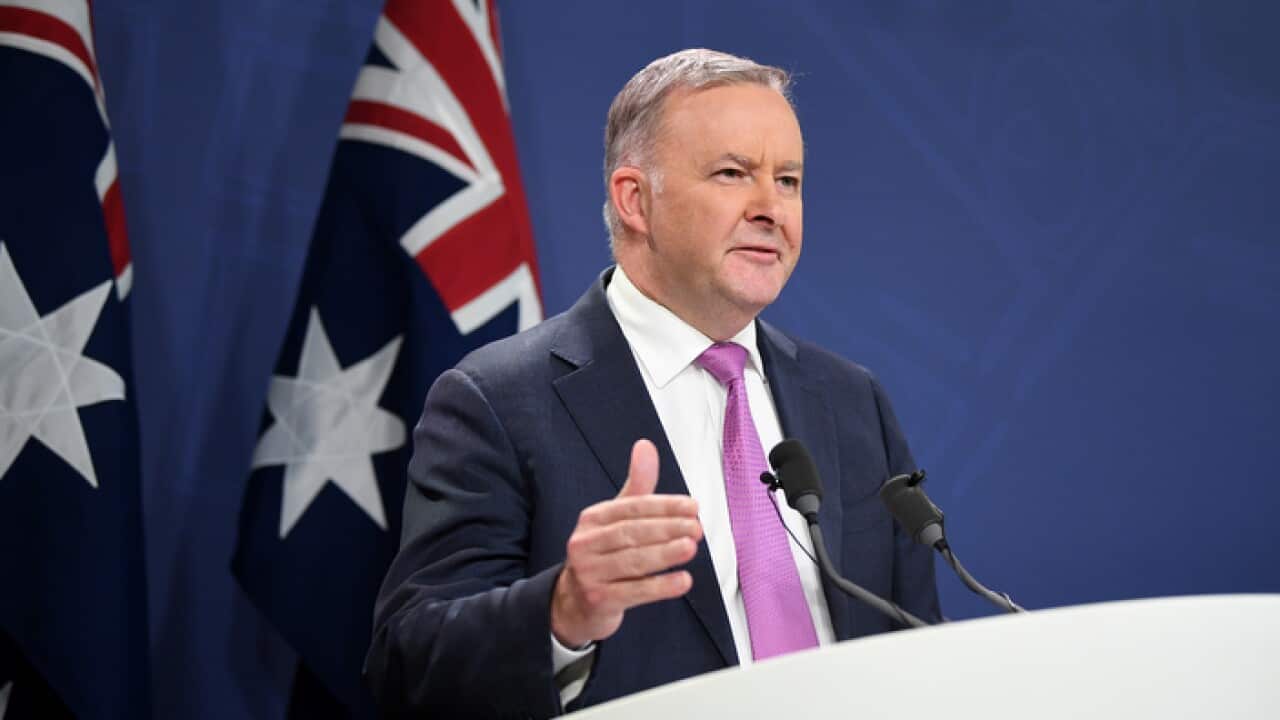 Incoming federal Labor leader Anthony Albanese addresses the media.