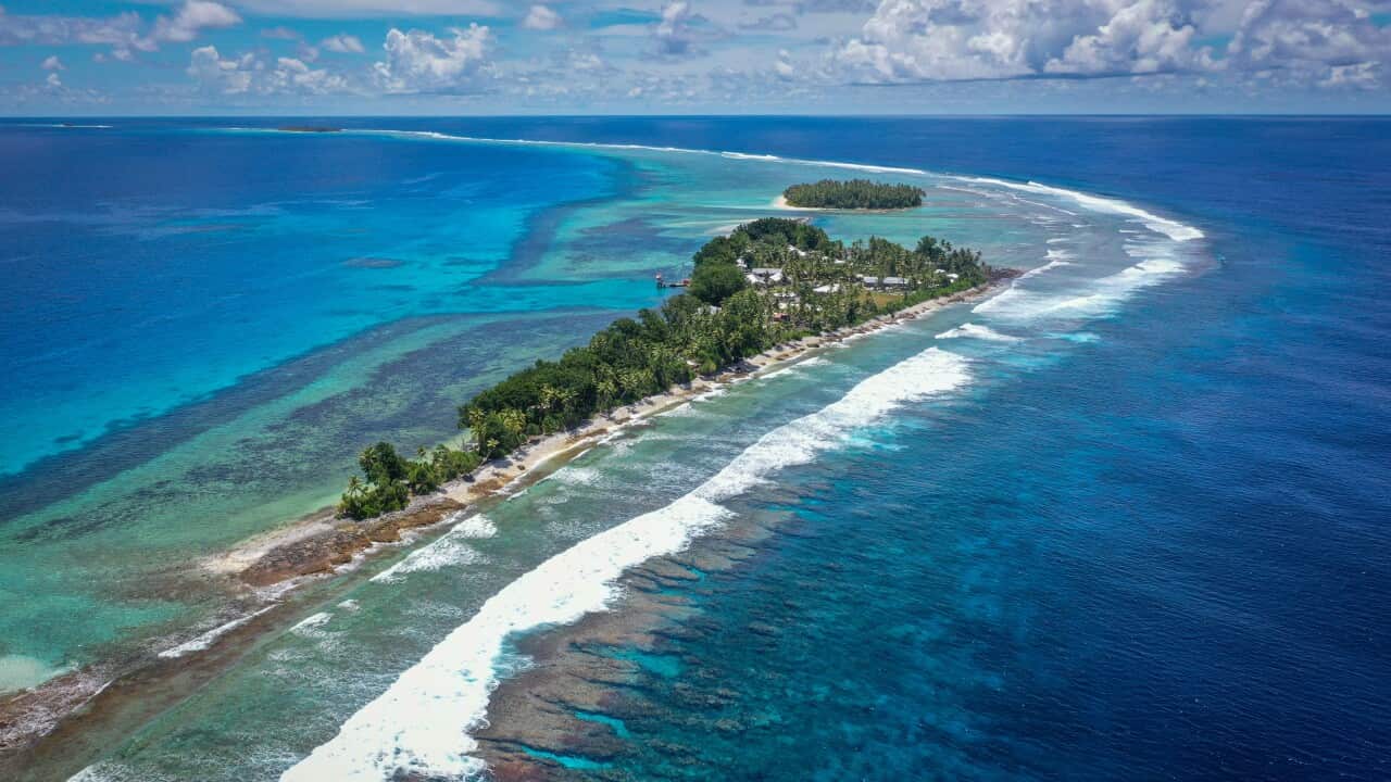 Aerial of Tuvalu