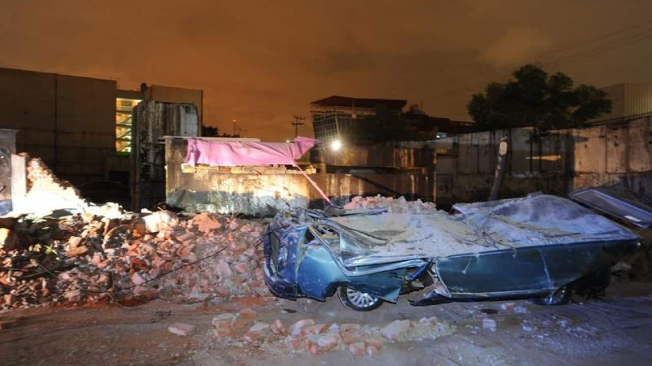 Damage after an 8.2 magnitude earthquake in Mexico City
