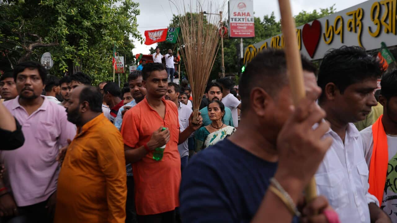Bharatiya Janata Party (BJP) protests against the gang-rape incident in Kolkata