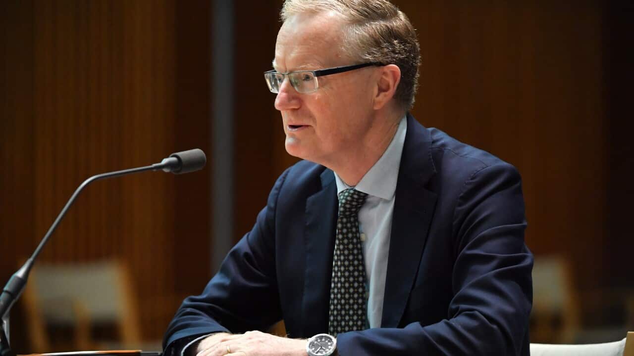 Reserve Bank of Australia Governor Dr Philip Lowe durning The House of Representatives Standing Committee on Economics at Parliament House in Canberra, Wednesday, December 2, 2020. (AAP Image/Mick Tsikas) NO ARCHIVING
