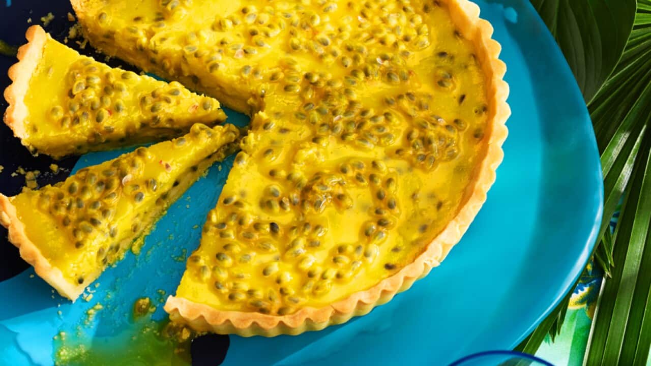 Passionfruit tart