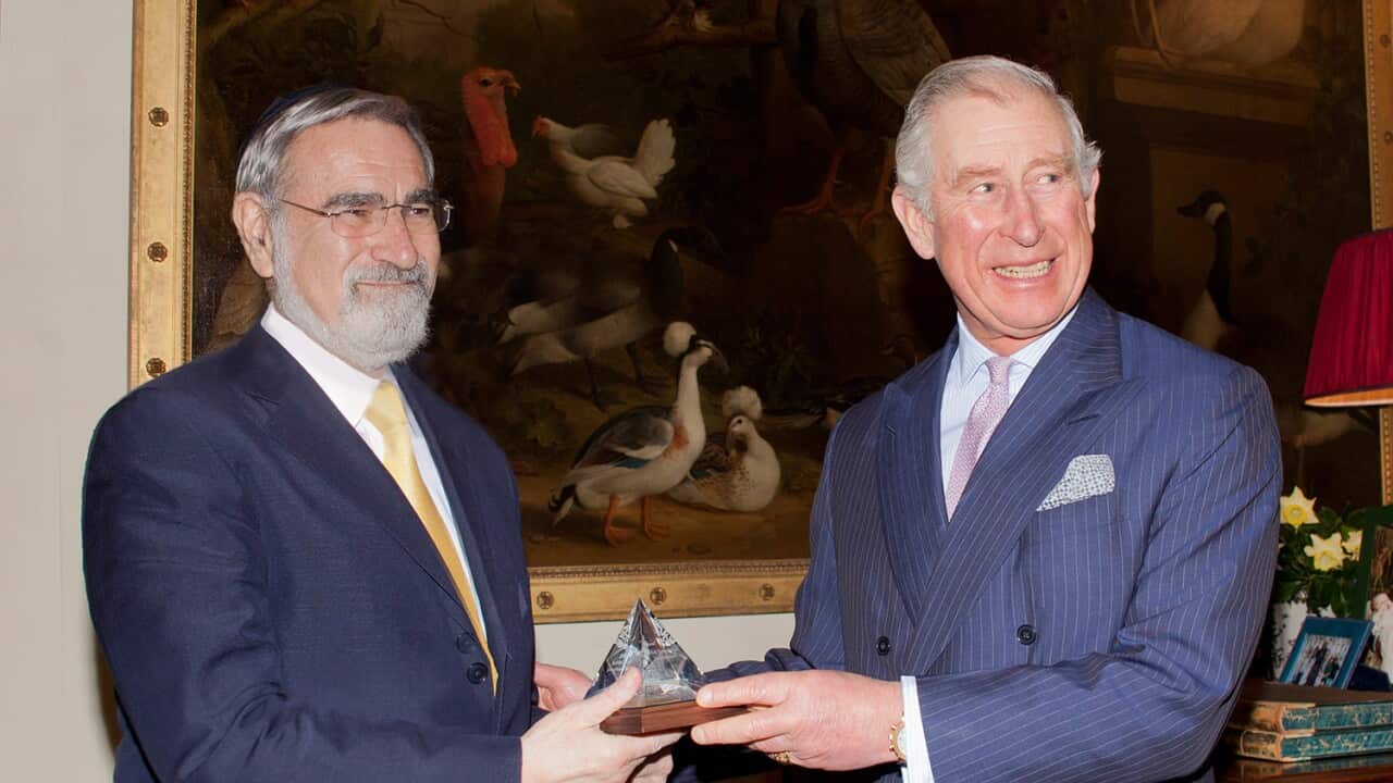 Rabbi Lord Jonathan Sacks with Prince Charles