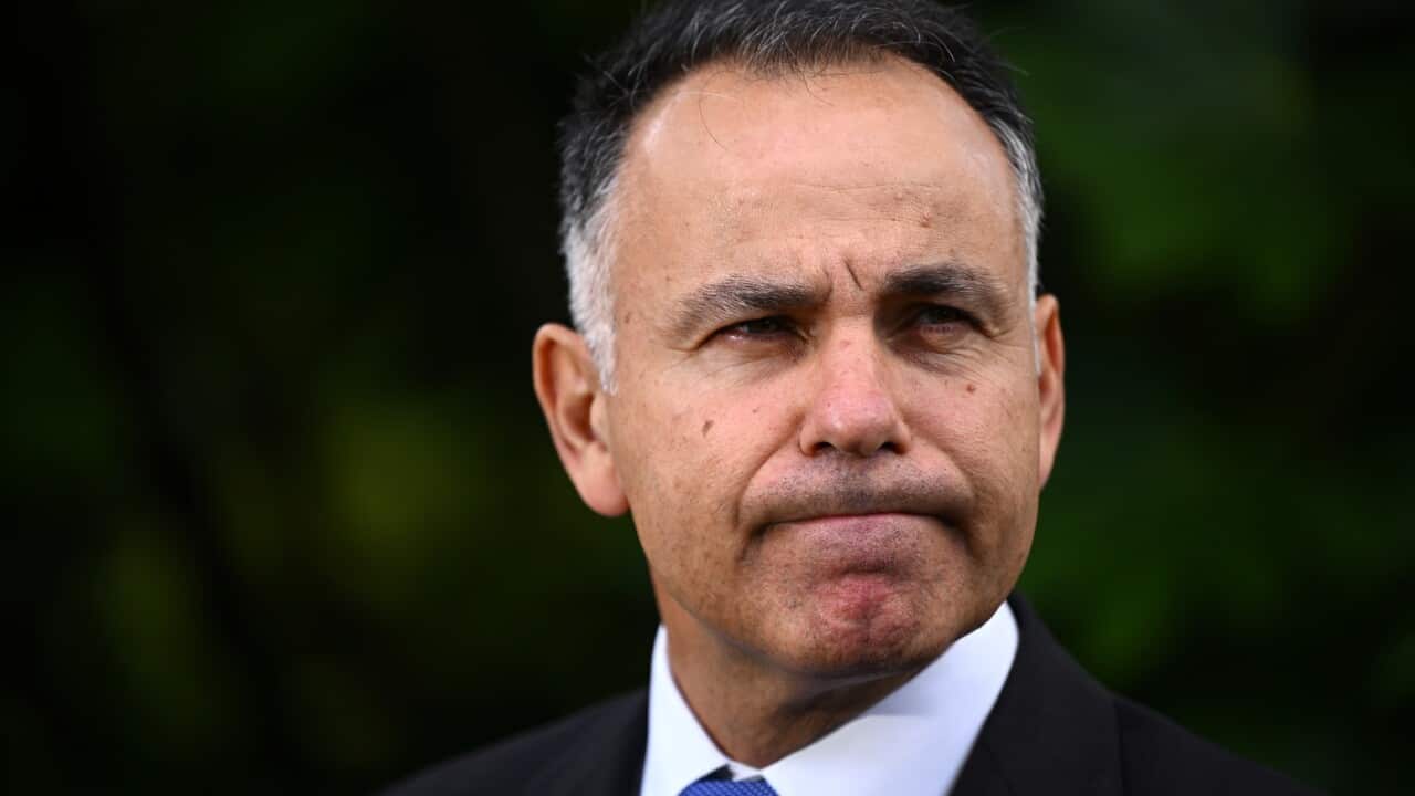 Victorian Opposition Leader John Pesutto wearing a suit and tie