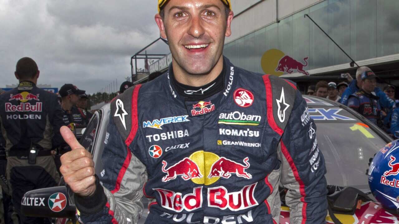 Jamie Whincup at a V8 Supercars race