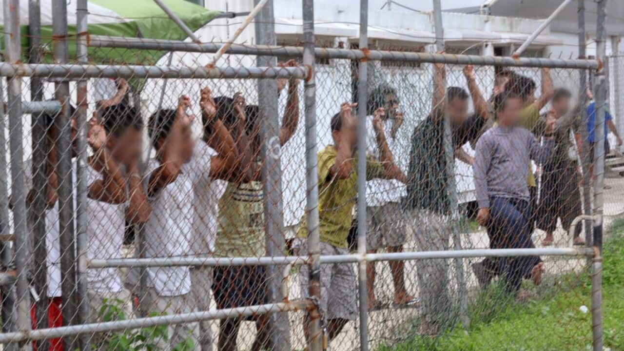 A 2014 file image of asylum seekers in the Manus Island detention centre, PNG