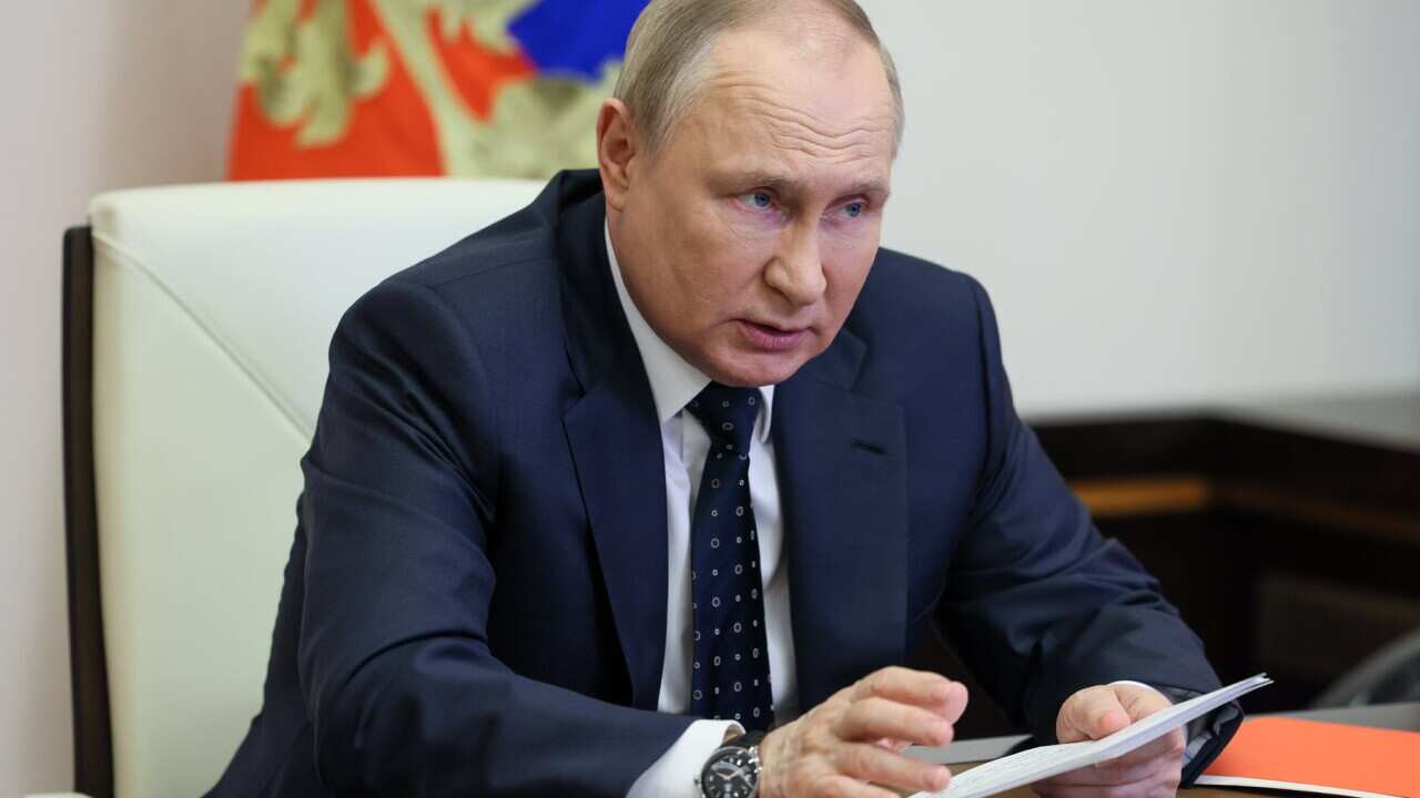 Russia's President chairs a security council meeting