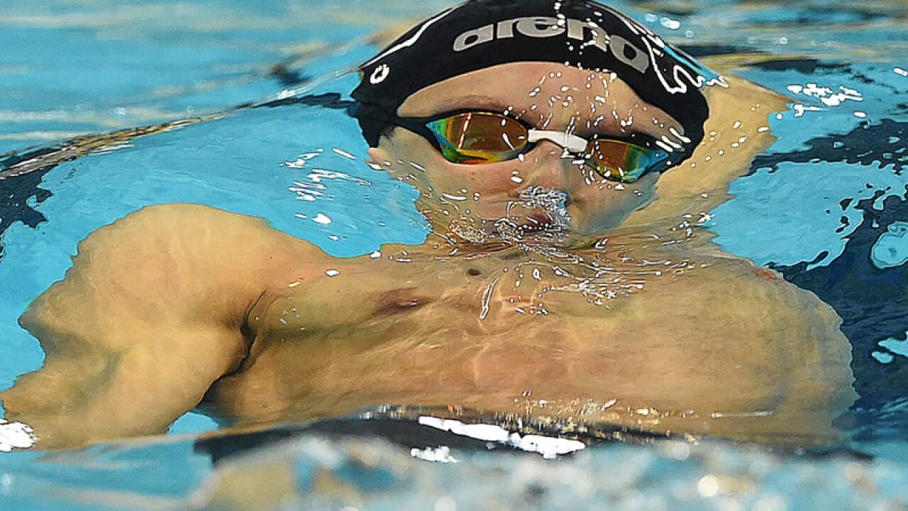 Australian swimmer Mitch Larkin