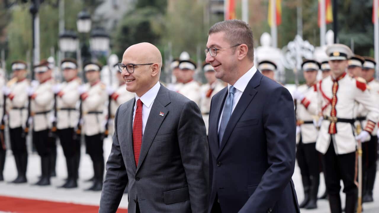 Serbian Prime Minister Milos Vucevic visits North Macedonia