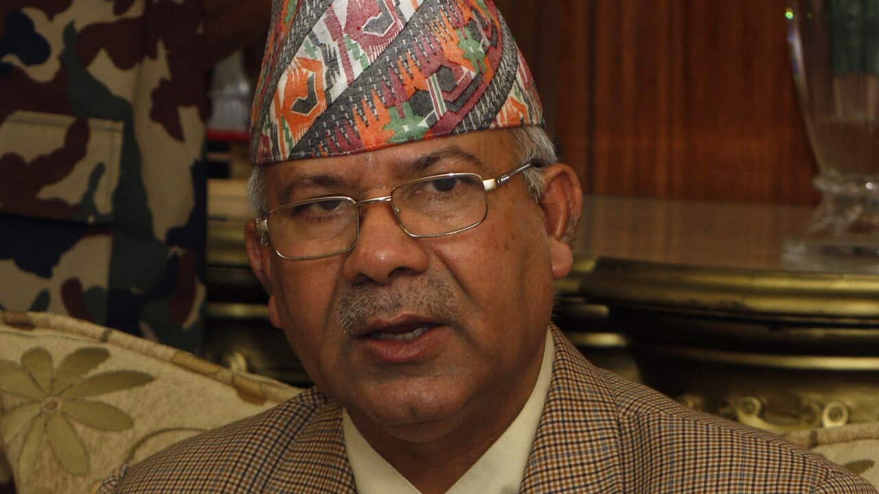 Nepal's former Prime Minister Madhav Kumar Nepal.