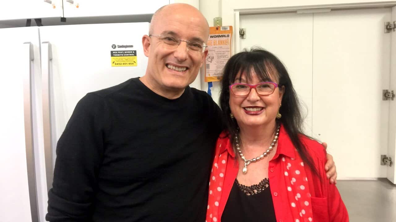 Gil Hovav with Nitza Lowenstein