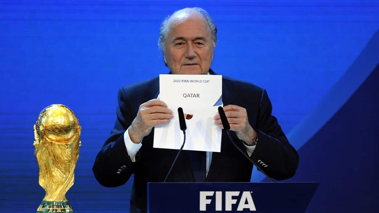 Sepp Blatter announcing Qatar as 2022 World Cup Host in 2010 - which he now says was a mistake