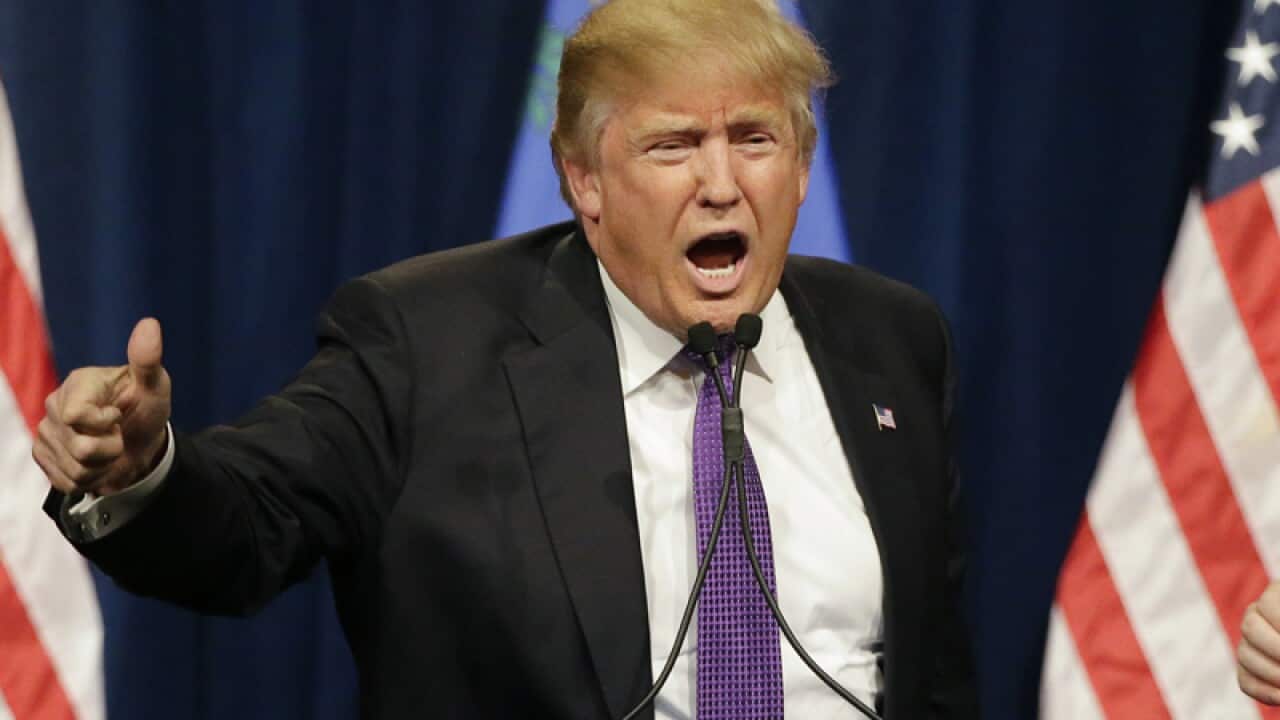 Republican presidential candidate Donald Trump