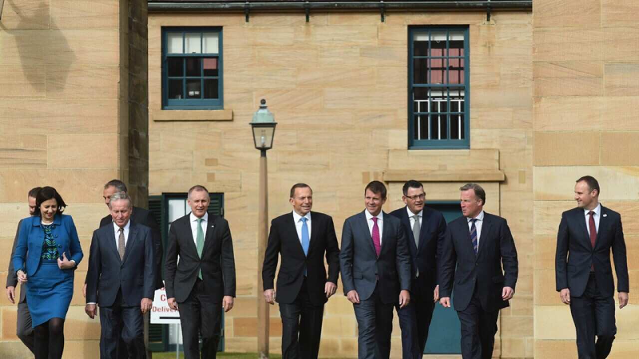 Australian state and territory leaders in Sydney