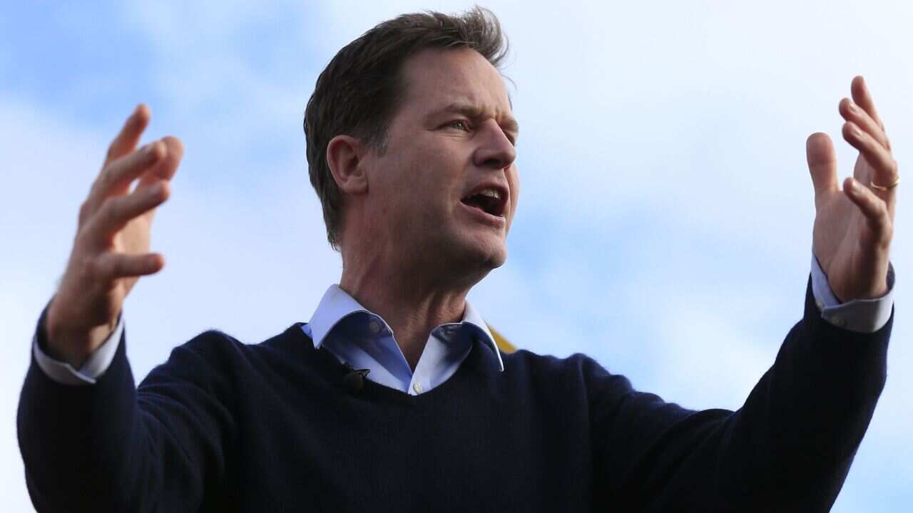 Liberal Democrat Party leader Nick Clegg