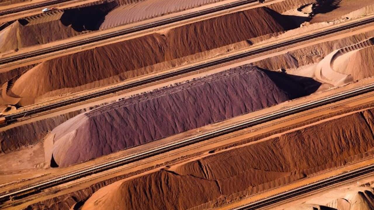 Mining is seen in the Pibara region of Western Australia