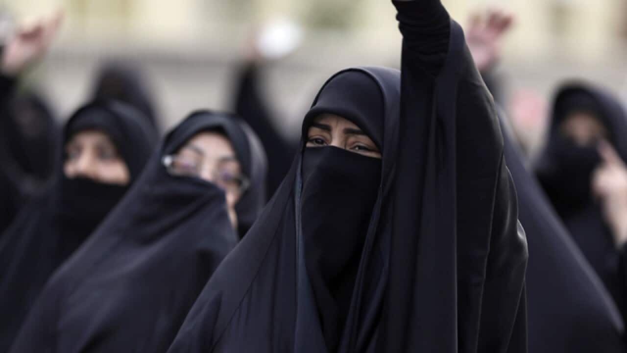 Bahraini protesters chant anti-government slogans