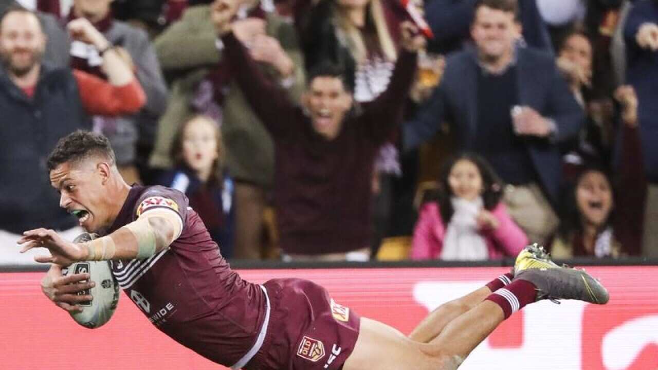 Dane Gagai of the Maroons.