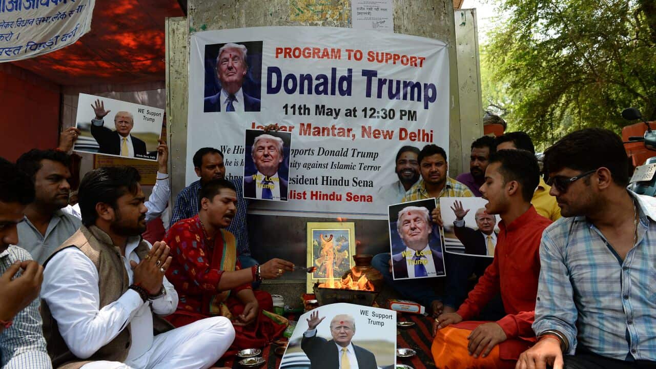 INDIA-POLITICS-US-VOTE-TRUMP