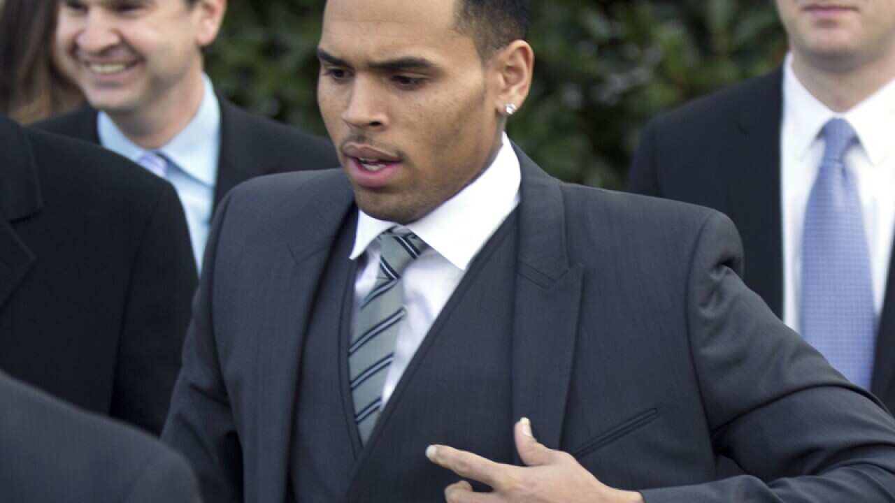 Singer Chris Brown