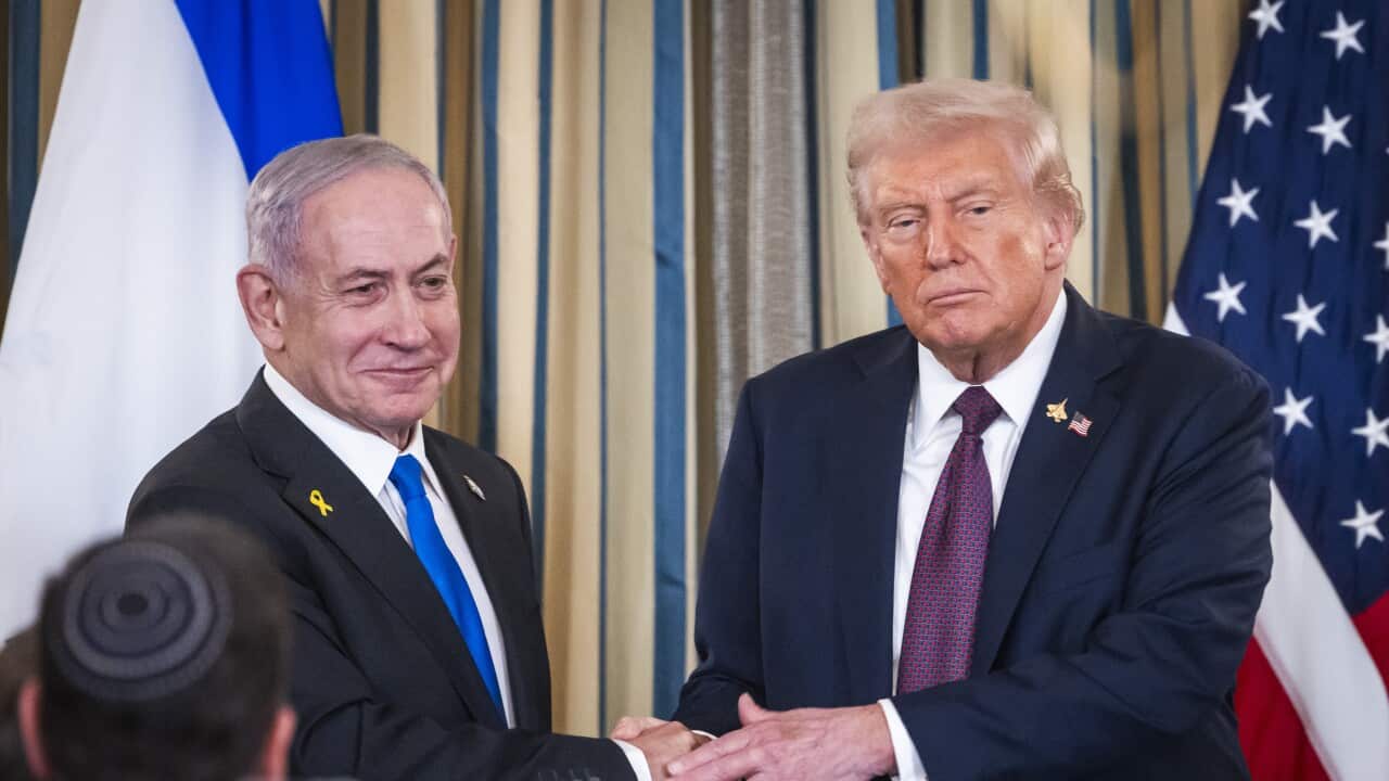 US President Trump welcomes Israeli Prime Minister Netanyahu to the White House