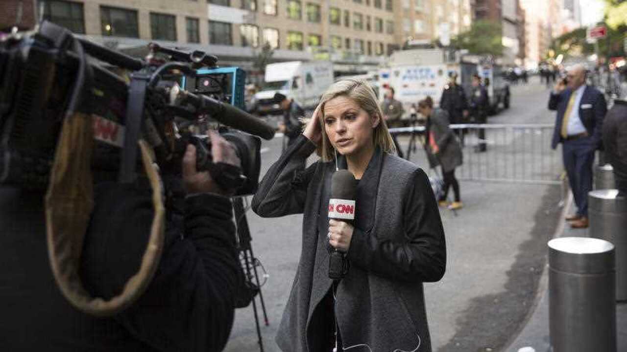 CNN correspondent Kate Bolduan reports from in front of the Time Warner Building, where NYPD personnel removed an explosive device Wednesday, Oct. 24, 2018, in New York.