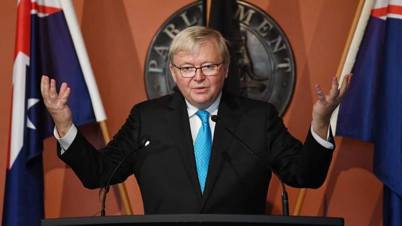 Former prime minister Kevin Rudd