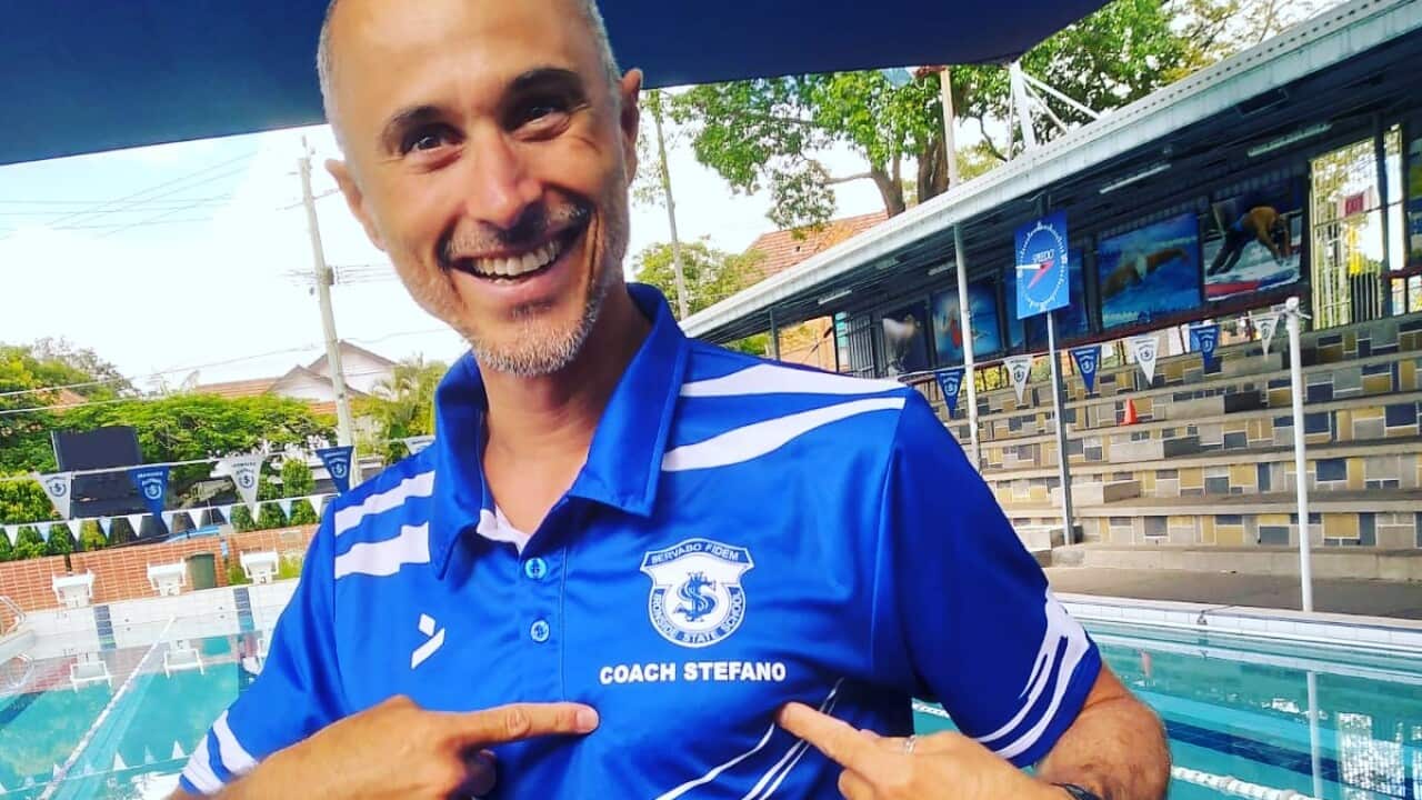 Stefano Zerbini con la sua divisa da allenatore