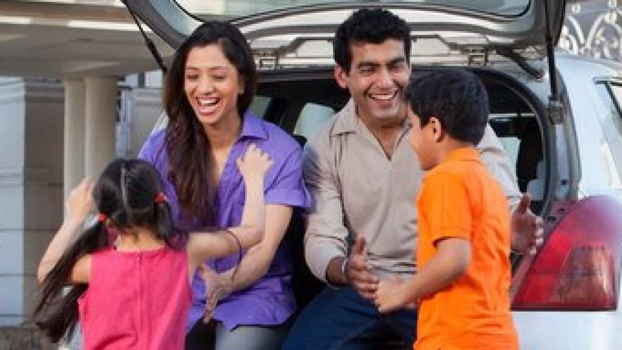 Family having fun