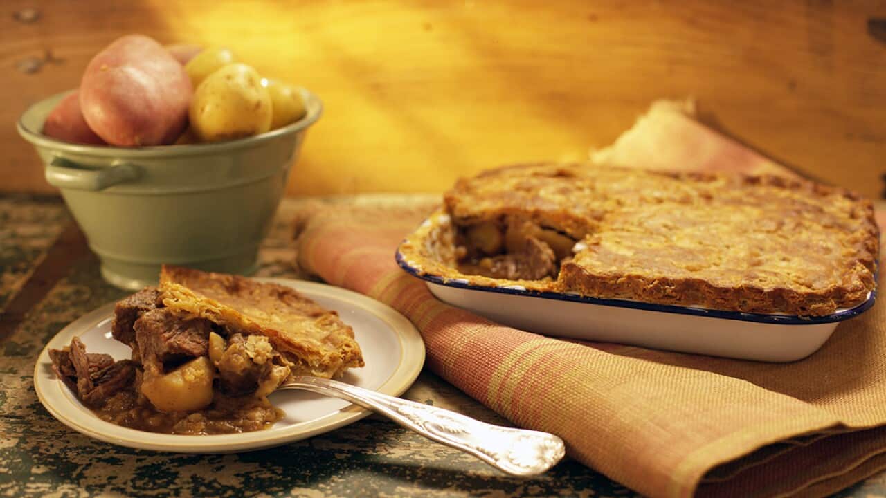 Meat and two potato pie