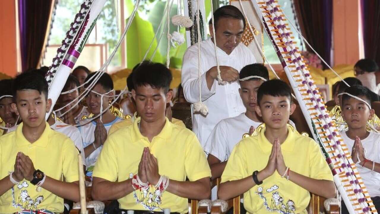 The team say they will ordain as Buddhist novices to honour the ex Thai SEAL who died helping them.