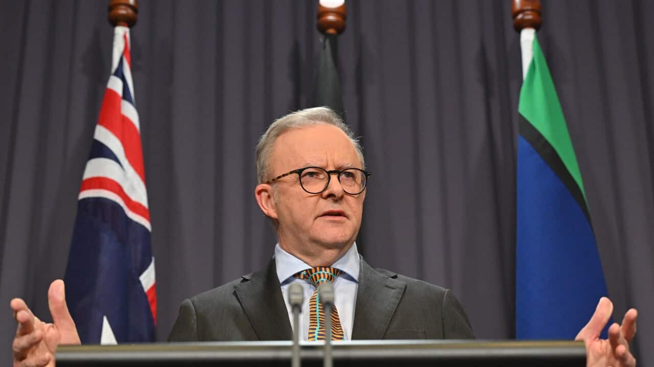 Prime Minister Anthony Albanese at a press conference at Parliament House in Canberra, Tuesday, June 11, 2024. (AAP Image/Mick Tsikas)
