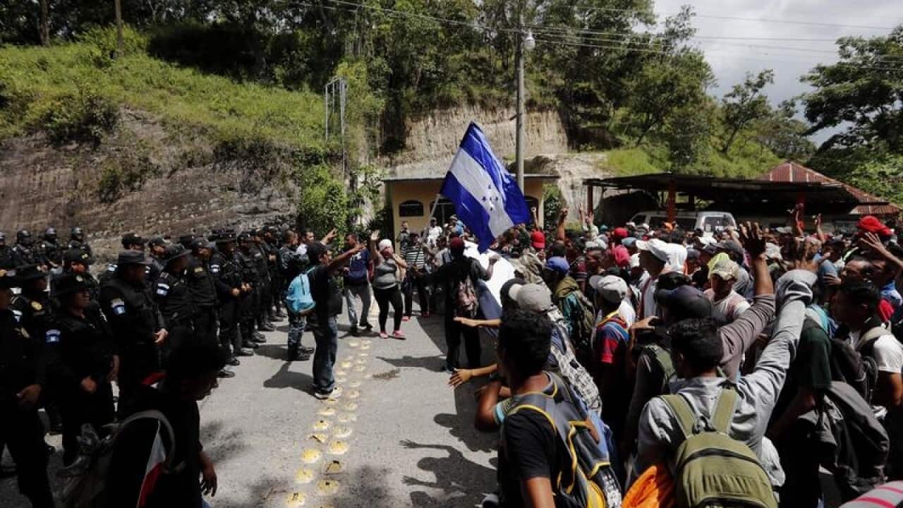 Honduran migrant caravan.