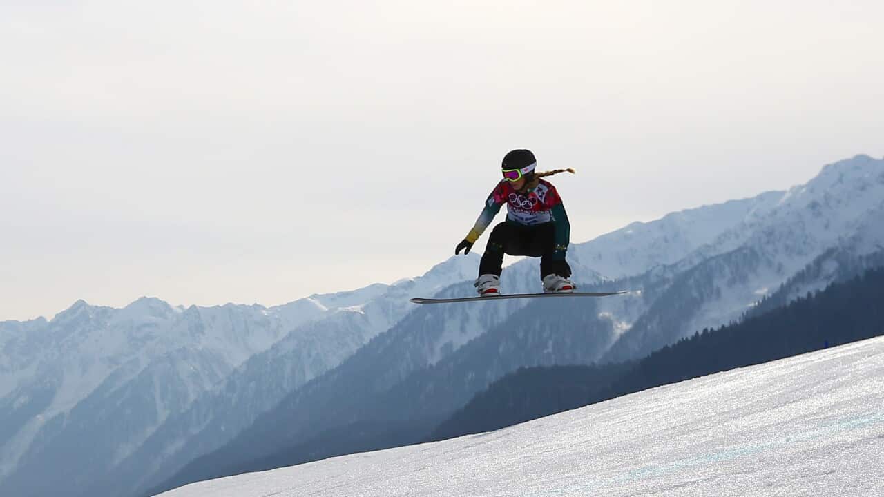 Torah Bright practising for the in the snowboard cross - Getty-1.jpg
